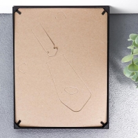 Фоторамка пластик L-1 15х21 см Чёрный (пластиковый экран)