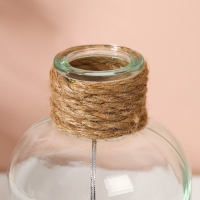 Ваза для цветов стекло, прозрачная, 500 мл.