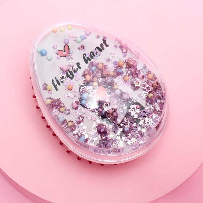 Расчёска - шейкер &laquo;Лапки&raquo;, 5,5 &times; 9 см, цвет МИКС