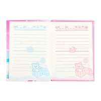 Записная книжка подарочная, 45 листов, линия, на замке Мишки (16,3х12,7см) Записная книжка подарочная, 45 листов, линия, на замке Мишки (16,3х12,7см)