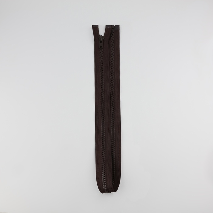 Молния &laquo;Трактор&raquo;, №8, разъёмная, замок автомат, 80 см, цвет коричневый