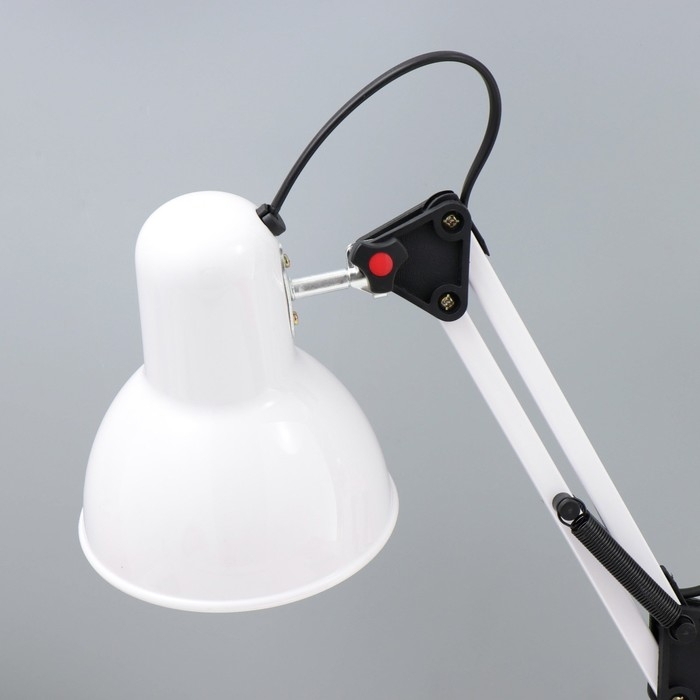 Настольная лампа Настольная лампа "Юника" Е27 40Вт белый 14,5х14,5х53 см RISALUX