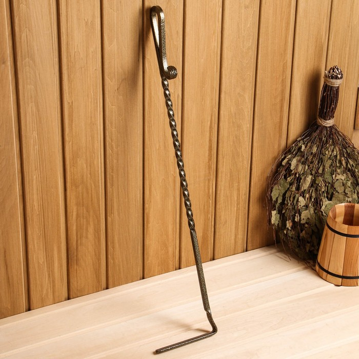 Дровница + 3 предмета (совок 64 см, щетка 58 см, кочерга 67 см) 46х42х63 см