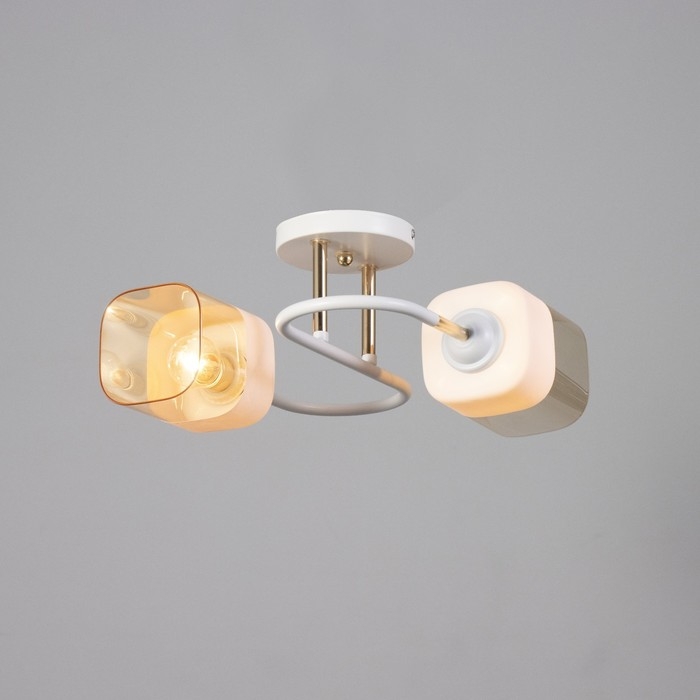 Люстра Люстра "Новелла" 2хЕ27 40Вт бело-золотой 48х26х27 см BayerLux