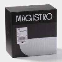 Набор салатников Magistro Edne, 600 мл, 15,5&times;5,5 см, фарфор, 2 шт, белый