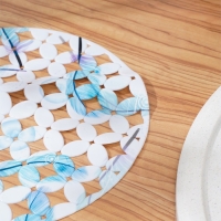 Коврик в раковину Доляна &laquo;Пёрышки&raquo;, 29&times;29 см