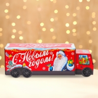 Новый год. Подарочная коробка Новогодняя Фура "Скоро праздник" с анимацией 36 х 11,5 х 11 см. Новый год. Подарочная коробка Новогодняя Фура "Скоро праздник" с анимацией 36 х 11,5 х 11 см.