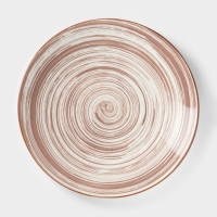 Тарелка керамическая обеденная «Искушение», d=26,5 см, цвет розовый Тарелка керамическая обеденная «Искушение», d=26,5 см, цвет розовый
