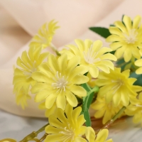 Цветы искусственные "Хризантема" премиум, 3,5х62 см, жёлтый Цветы искусственные "Хризантема" премиум, 3,5х62 см, жёлтый