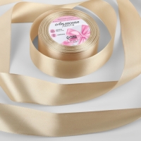 Лента атласная, 40 мм &times; 23 &plusmn; 1 м, цвет светло-бежевый №173