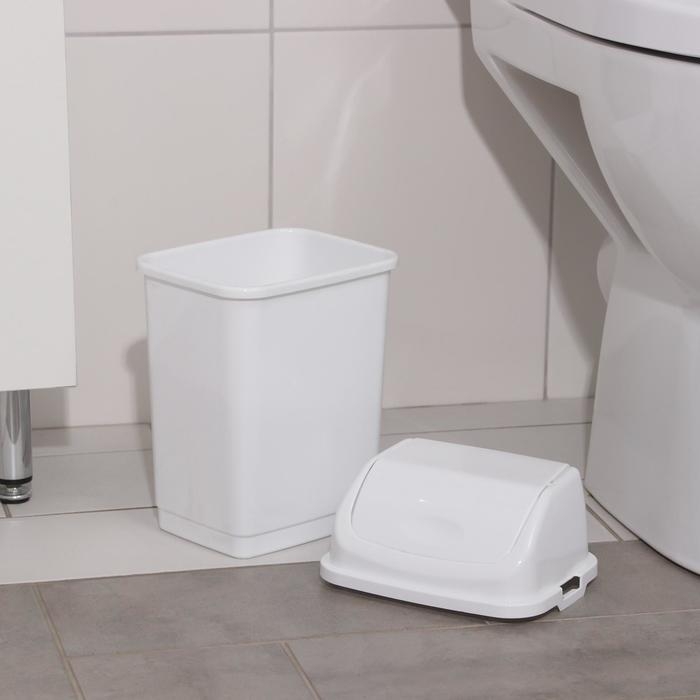 Контейнер для мусора «Камелия», 4 л, белый Контейнер для мусора «Камелия», 4 л, белый