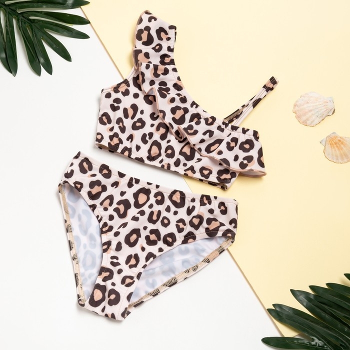 Купальник детский KAFTAN &laquo;Леопард&raquo;, рост 122-128 (34)