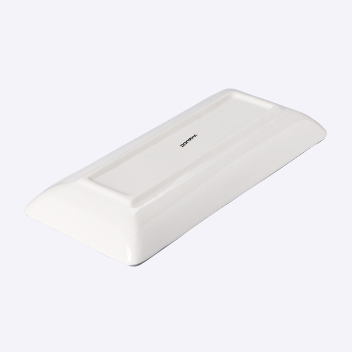 Блюдо сервировочное Доляна &laquo;Дракоша&raquo;, 28&times;12&times;3,2 см, цвет белый