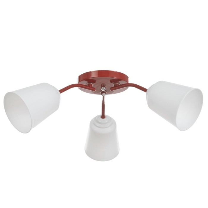 Люстра Люстра "Онлайн" (цил.) 3х15Вт Е27 МОДЕЛЬ:BR 00286 красный 50х50х15см