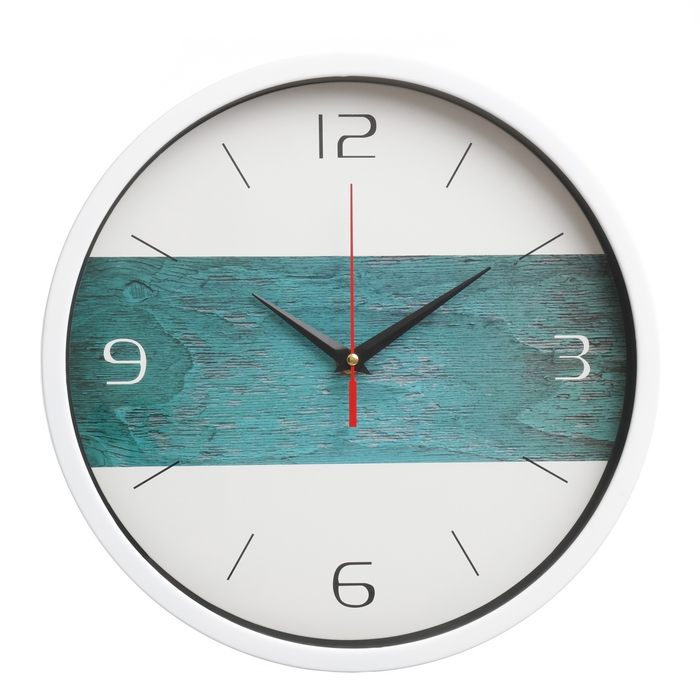 Часы настенные "Линия", d-30 см, плавный ход