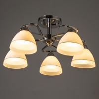 Люстра "Флёр" 5хЕ27 40Вт хром 57х57х25 см BayerLux