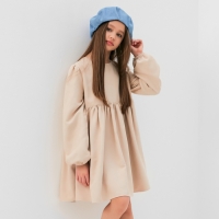 Платье для девочки MINAKU цвет бежевый, размер 110 Платье для девочки MINAKU цвет бежевый, размер 110