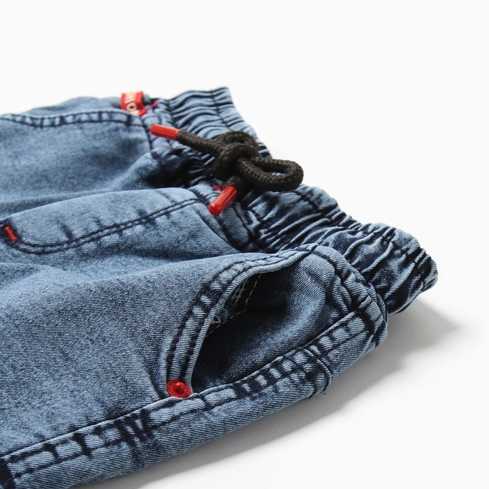 Джинсы для мальчика утепленные, цвет светло/синий, рост 92 см