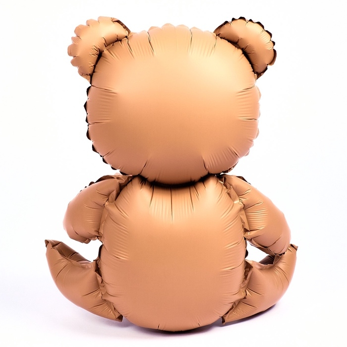 Шар фольгированный 42" &laquo;Медвежонок с розовым сердцем&raquo;, матовый, цвет шоколадный, под воздух