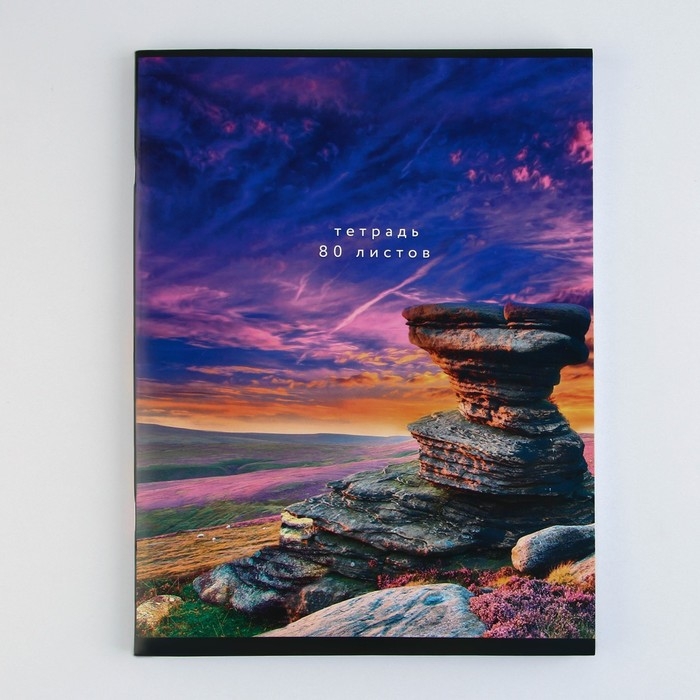 Тетрадь в клетку А4, 80 листов на скрепке &laquo;1 сентября: Природа&raquo; обложка мелованный картон 215 гр белизна 96%