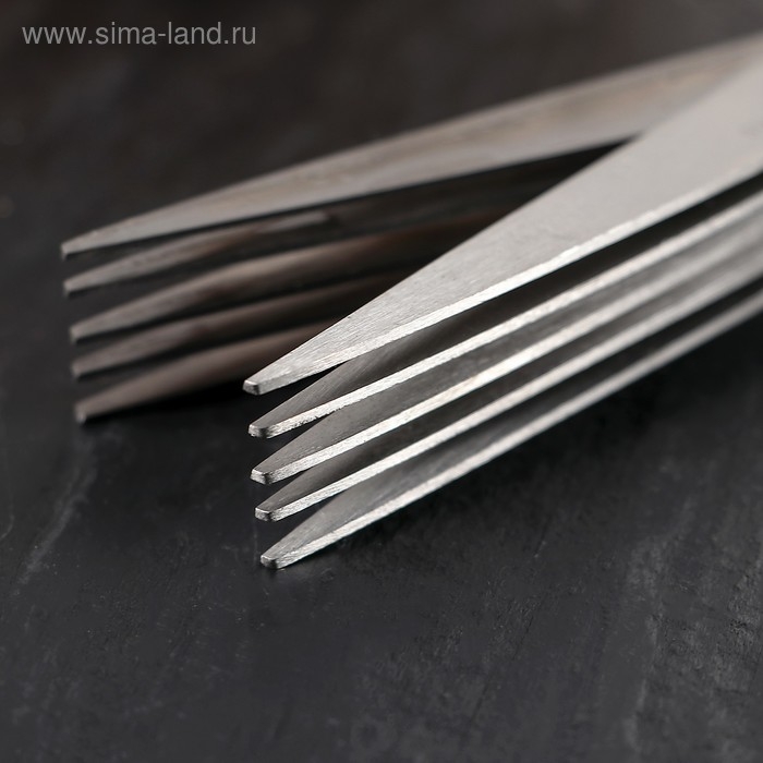 Ножницы кухонные для зелени Доляна «Кольца», 19 см, цвет голубой Ножницы кухонные для зелени Доляна «Кольца», 19 см, цвет голубой