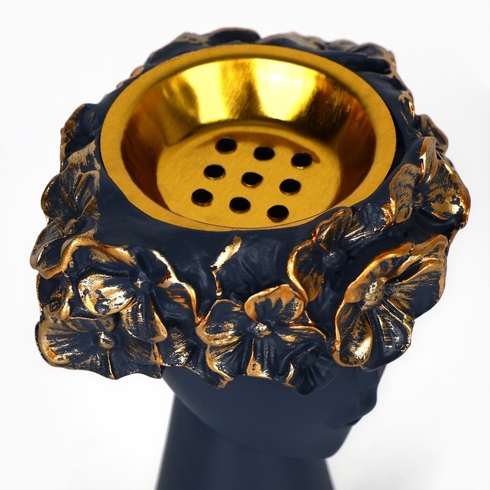 Подсвечник полистоун &laquo;Девушка с венком&raquo; 9,5 х 9,5 х 14 см МИКС