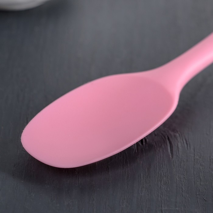 Ложка гарнирная Доляна &laquo;Винфор&raquo;, силикон, 20,7 см, цвет МИКС