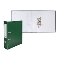 Папка-регистратор А4, 75 мм, Calligrata, ПВХ, тиснение "лен", металлическая окантовка, карман на корешок, собранная, зеленая, микс Папка-регистратор А4, 75 мм, Calligrata, ПВХ, тиснение "лен", металлическая окантовка, карман на корешок, собранная, зеленая, микс