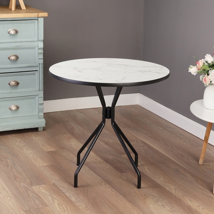 Стол кухонный Рунд ЛДСП 22 мм, 780х780х740, Сабия Стол кухонный Рунд ЛДСП 22 мм, 780х780х740, Сабия