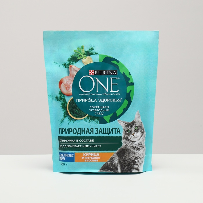 Сухой корм Purina One Сухой корм Purina One "Природа здоровья" для кошек, курица, 680 г