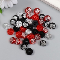 Пуговицы пластик на полуножке "Серебристая бабочка" цветная МИКС набор 40 шт 1,2х1,2 см Пуговицы пластик на полуножке "Серебристая бабочка" цветная МИКС набор 40 шт 1,2х1,2 см