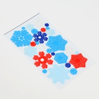 Наклейки из фетра &laquo;Снежинки&raquo;, 11 х 18,5 см, 26 шт