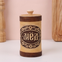Туес &laquo;Мёд&raquo;,  6&times;6&times;15 см, береста