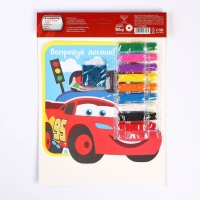 Набор для творчества: фреска песком с блёстками (9 цветов), "Попробуй догони", Тачки Набор для творчества: фреска песком с блёстками (9 цветов), "Попробуй догони", Тачки