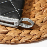 Набор прихваток &laquo;Профи&raquo;, 2 шт, 41&times;17&times;2,5 см, цвет чёрный