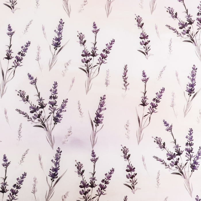 Бумага подарочная глянцевая  "Лаванда",  70 х 100 см,1 лист