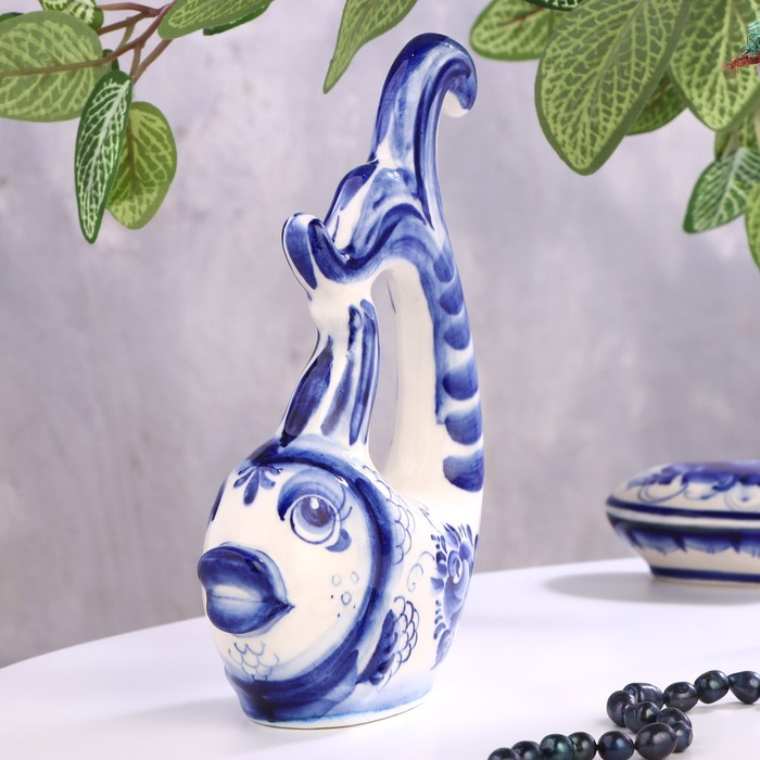 Сувенир &laquo;Рыбка - красавица&raquo;, гжель