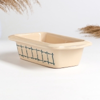 Емкость для запекания "Трапеза прямоугольная" 1л / 6,5х27х14,5см, классика Емкость для запекания "Трапеза прямоугольная" 1л / 6,5х27х14,5см, классика