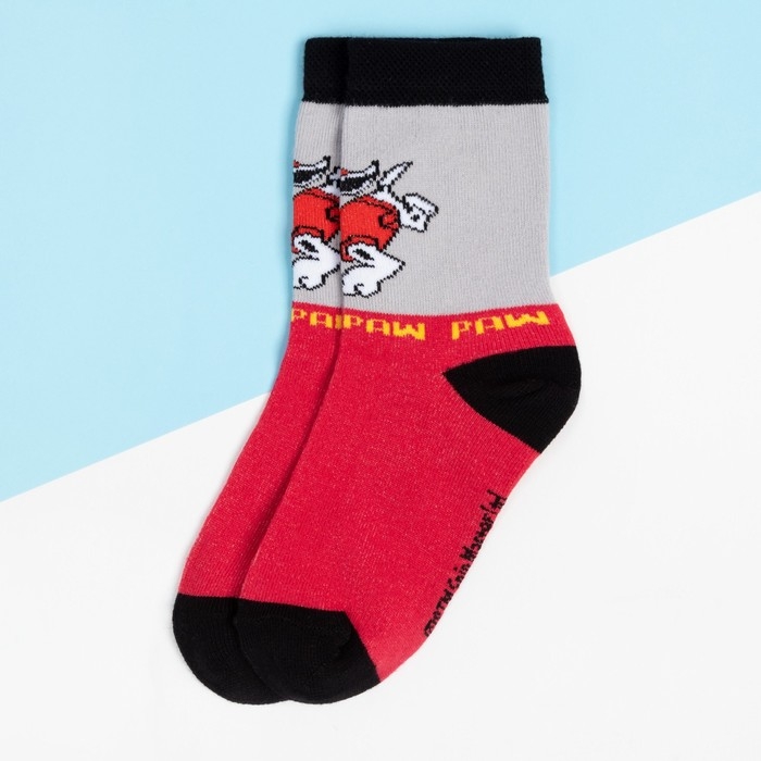 Носки PAW PATROL &laquo;Маршал&raquo;, цвет красный, 14-16 см