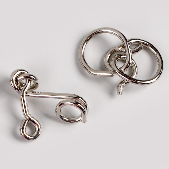 Металлическая головоломка «Иду искать решение», с танграмом Металлическая головоломка «Иду искать решение», с танграмом