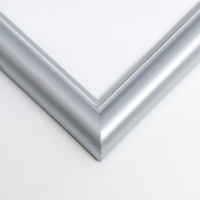 Фоторамка пластик "МИРАМ" 20х20 см серебро (пластиковый экран)