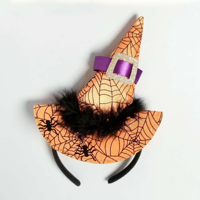 Хэллоуин. Ободок для волос карнавальный &laquo;Ведьмочка&raquo;