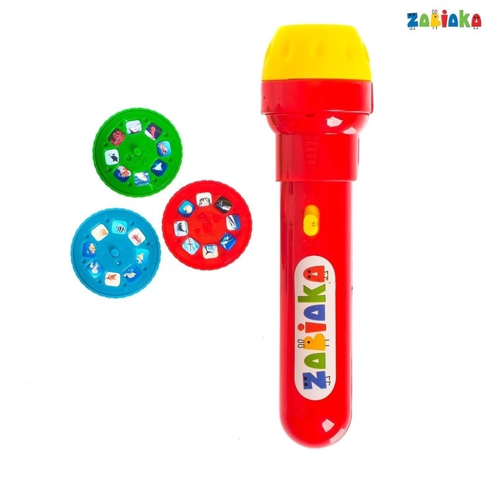 Проектор-фонарик &laquo;Тайны океана&raquo;, свет, 3 слайда, 24 картинки, цвета МИКС