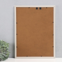 Фоторамка пластик 30х40 см "Карин" белая 32,6х42,6х1 см