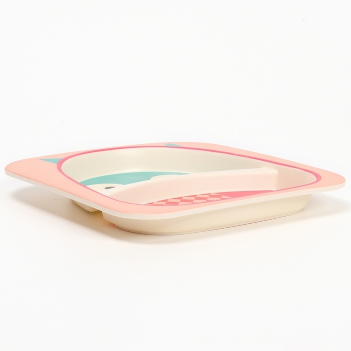 Набор детской посуды из бамбука &laquo;Совушка&raquo;, 5 предметов: тарелка, миска, стакан, столовые приборы