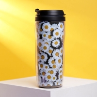 Термостакан со вставкой &laquo;Кот с 8 марта&raquo;: 350 мл