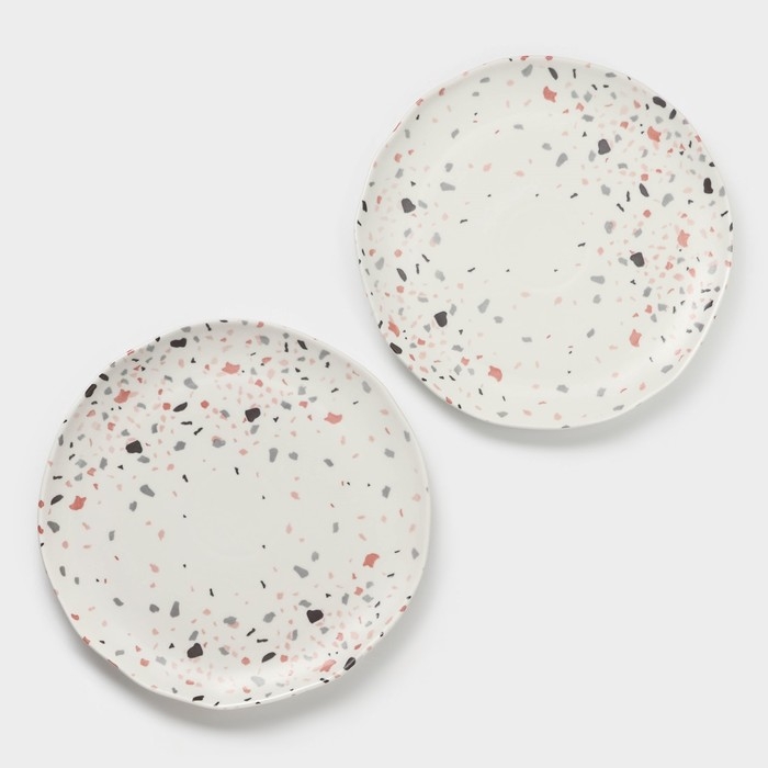 Набор тарелок обеденных фафрфоровых Magistro Terazzo, d=27 см, 2 шт Набор тарелок обеденных фафрфоровых Magistro Terazzo, d=27 см, 2 шт
