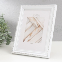 Фоторамка пластик "МИРАМ" 15х21 см, (пластиковый экран), белый Фоторамка пластик "МИРАМ" 15х21 см, (пластиковый экран), белый