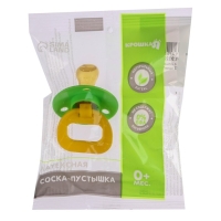 Соска - пустышка латексная ортодонтическая, от 0 мес., цвет МИКС