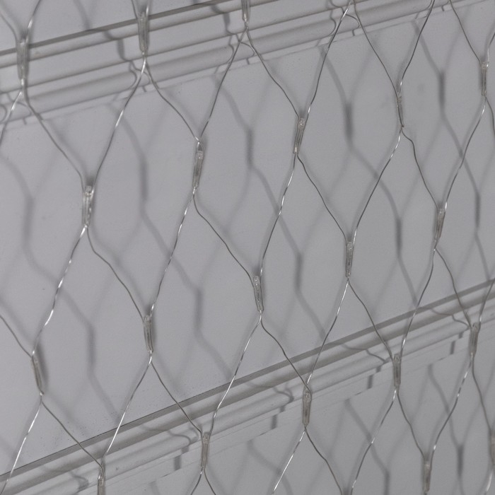 Гирлянда &laquo;Сеть-ёлка&raquo; 2 &times; 2 м, IP20, тёмная нить, 152 LED, свечение тёплое белое, 8 режимов, 220 В